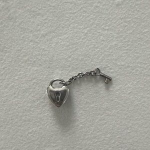 Pandora Silver Heart Lock and Key Bracelet Charm